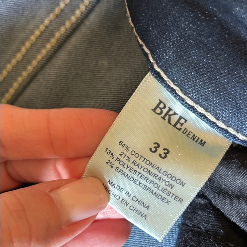 BKE Payton Mid-Rise Ankle Skinny Jeans - Dark Blue - Picture 2 of 4